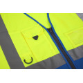 Hi Viz Reflective  Blue Yellow Safety Vest